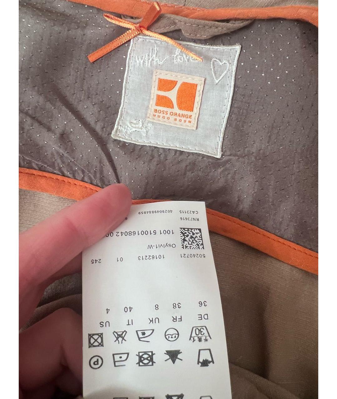 HUGO BOSS Бежевый жакет/пиджак, фото 3