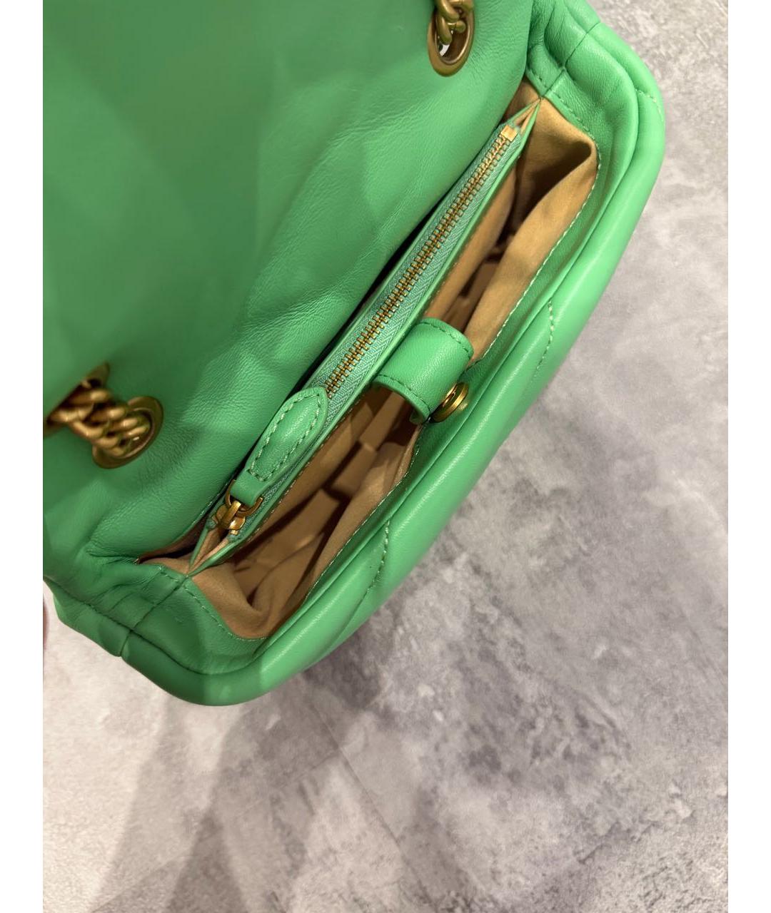 PINKO Зеленая кожаная сумка через плечо, фото 2