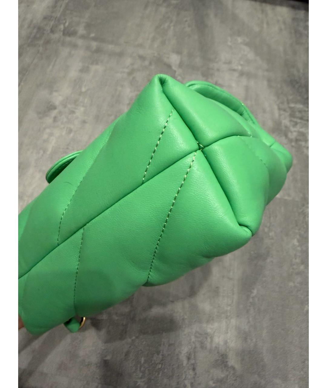 PINKO Зеленая кожаная сумка через плечо, фото 7