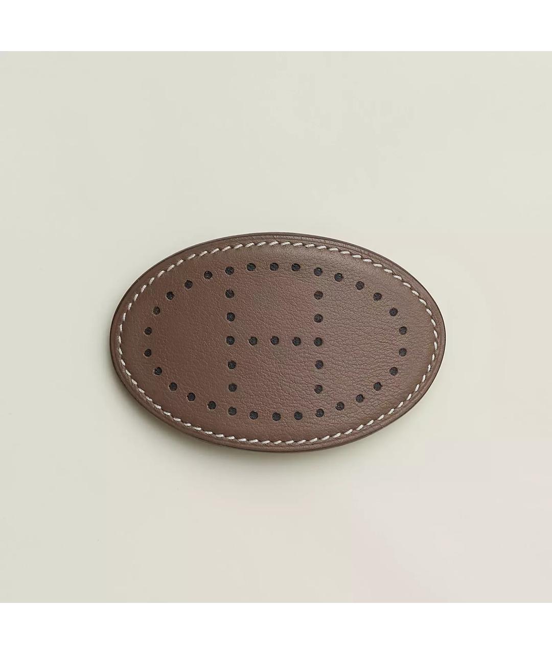 HERMES Коричневая заколка, фото 2