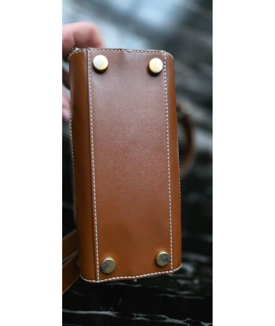 BALMAIN Бежевая тканевая сумка с короткими ручками, фото 5