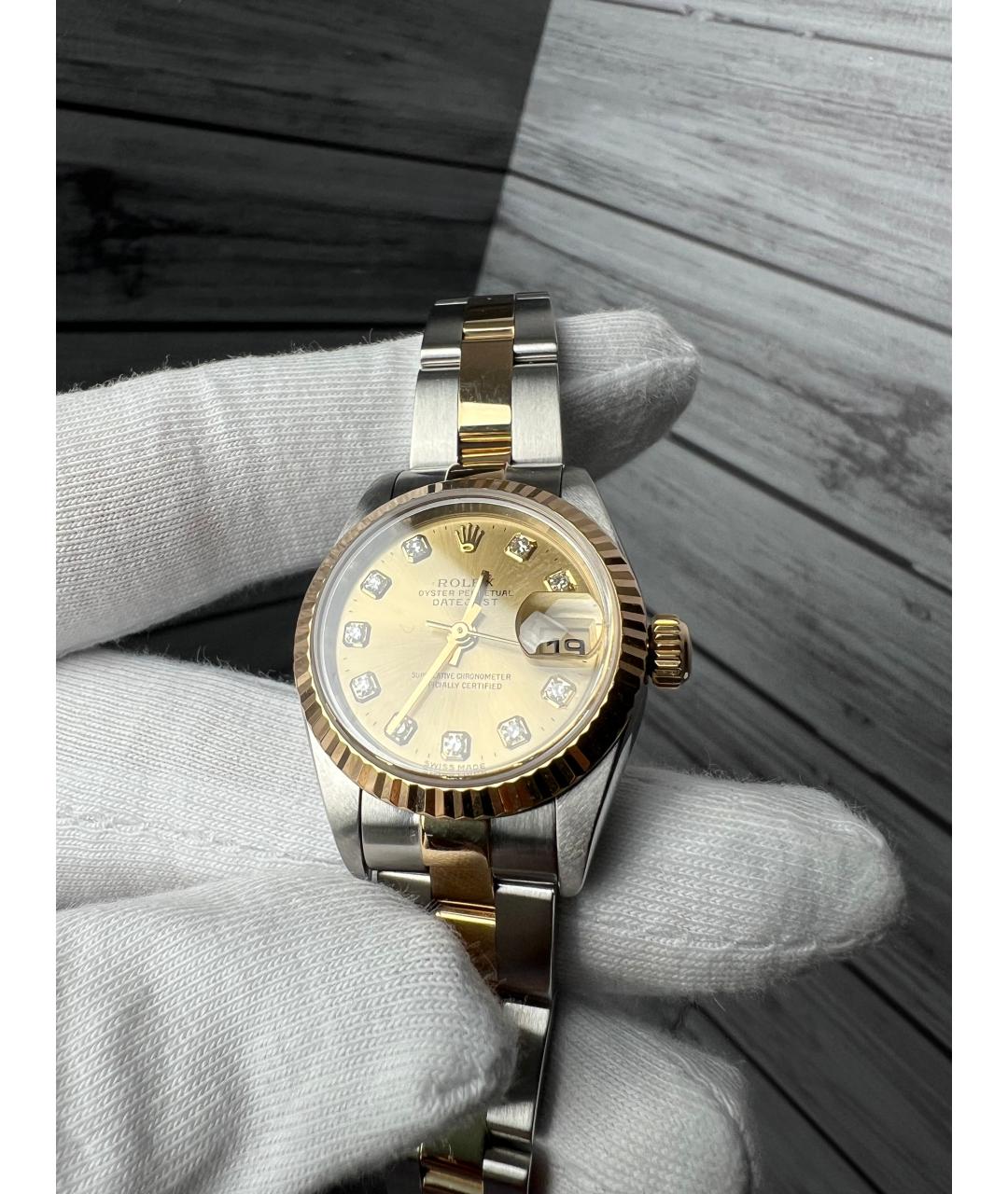 ROLEX Желтые часы из желтого золота, фото 4