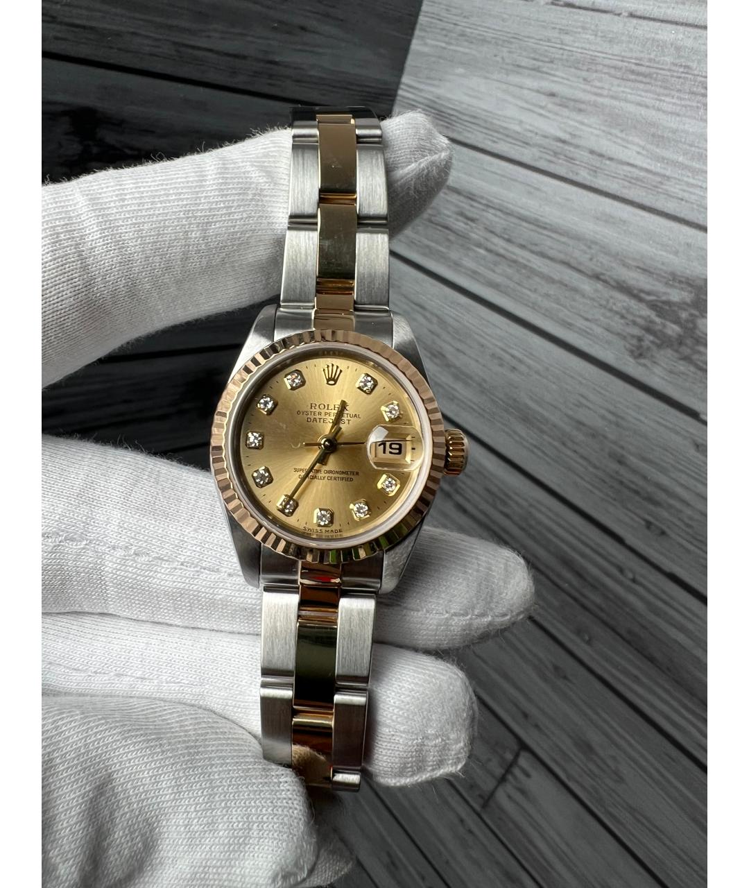 ROLEX Желтые часы из желтого золота, фото 3