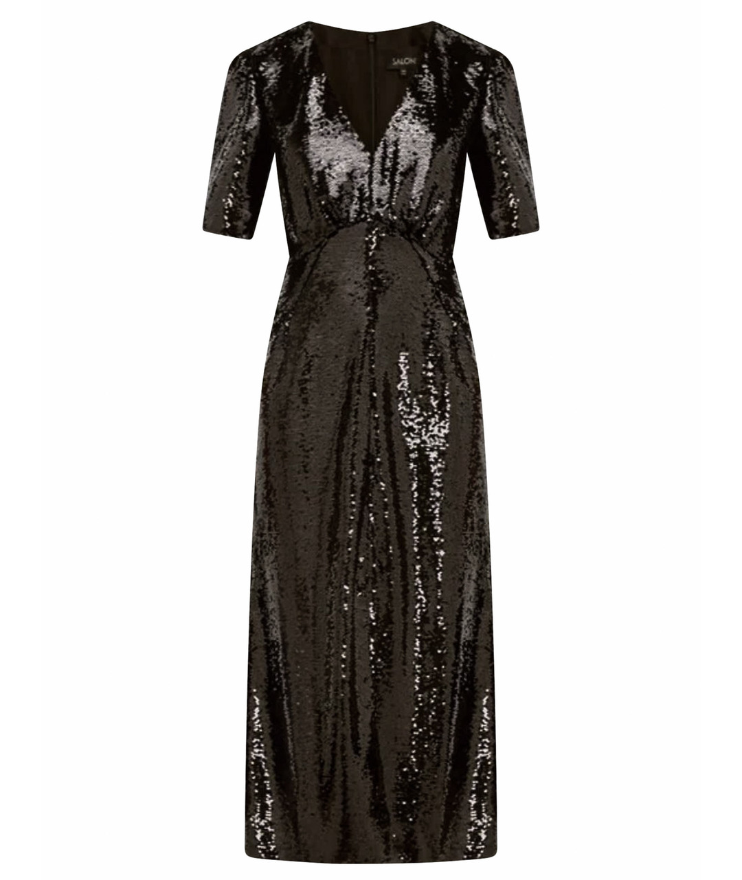 SALONI Черное полиэстеровое вечернее платье, фото 1