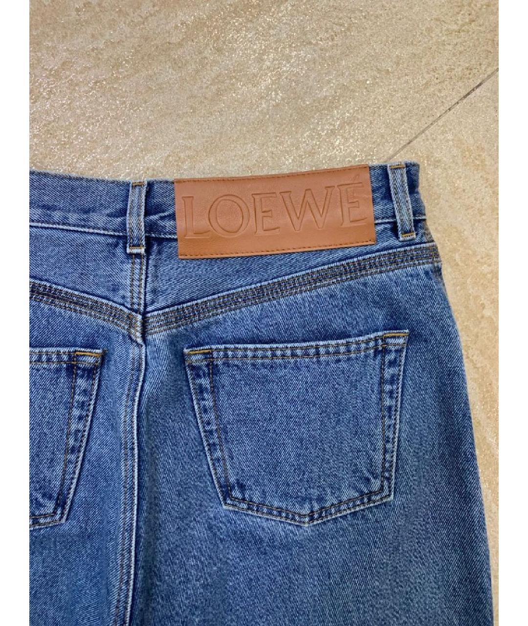 LOEWE Синие хлопковые прямые джинсы, фото 7