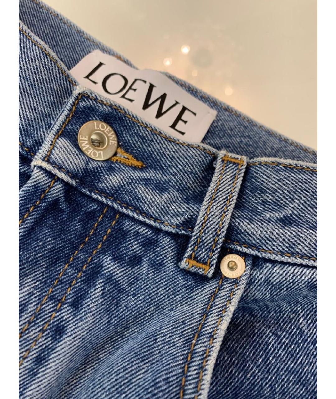 LOEWE Синие хлопковые прямые джинсы, фото 6