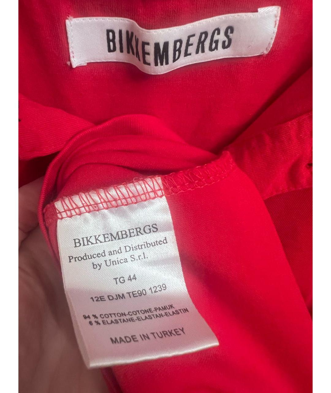 BIKKEMBERGS Красная футболка, фото 3
