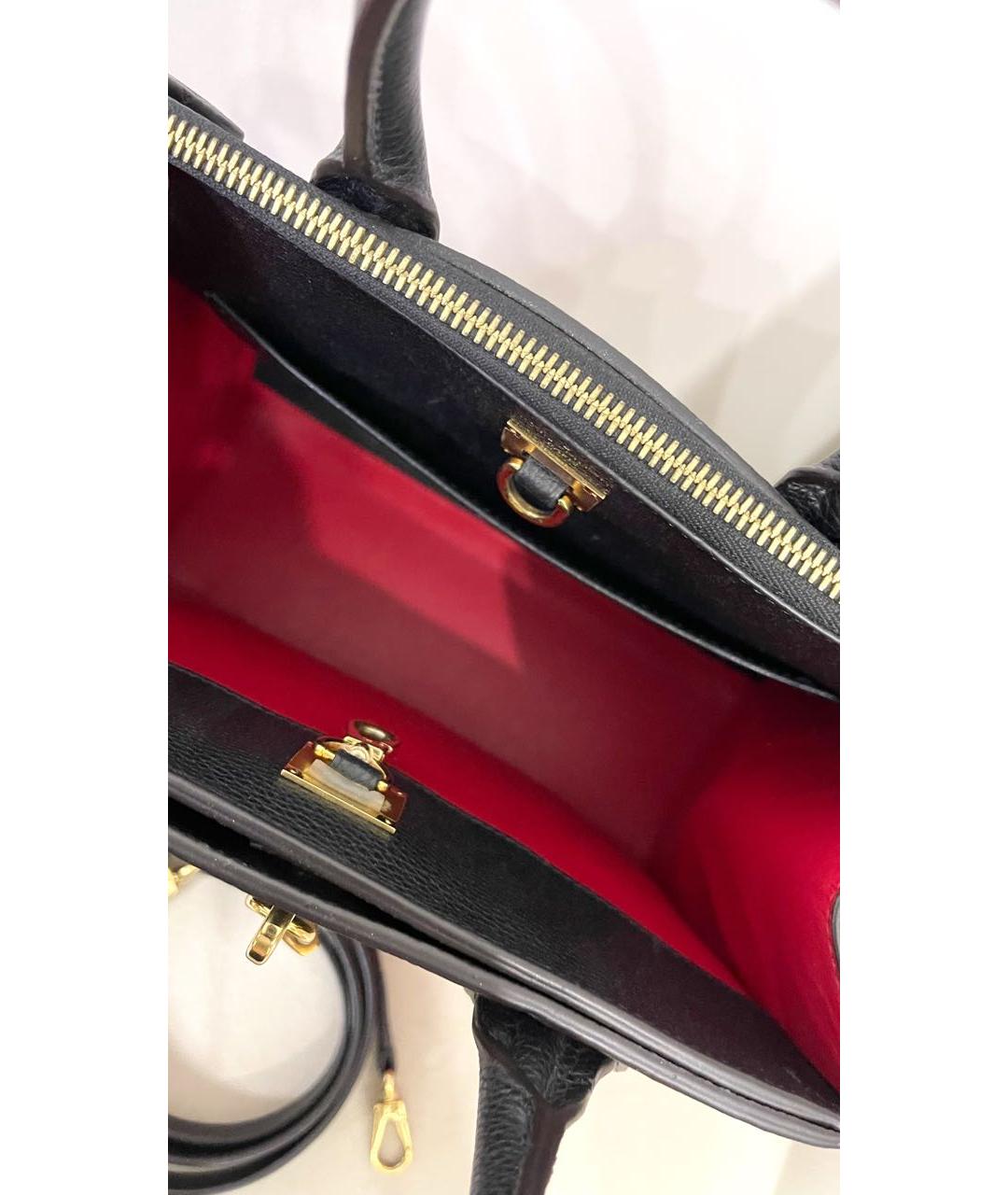 LOUIS VUITTON Красная кожаная сумка с короткими ручками, фото 4