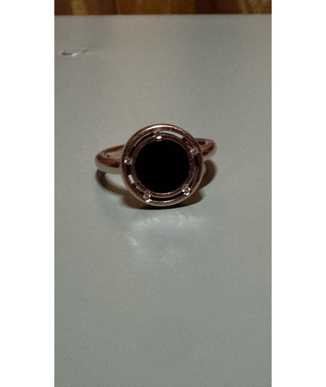 DAMIANI Черное кольцо из розового золота, фото 5