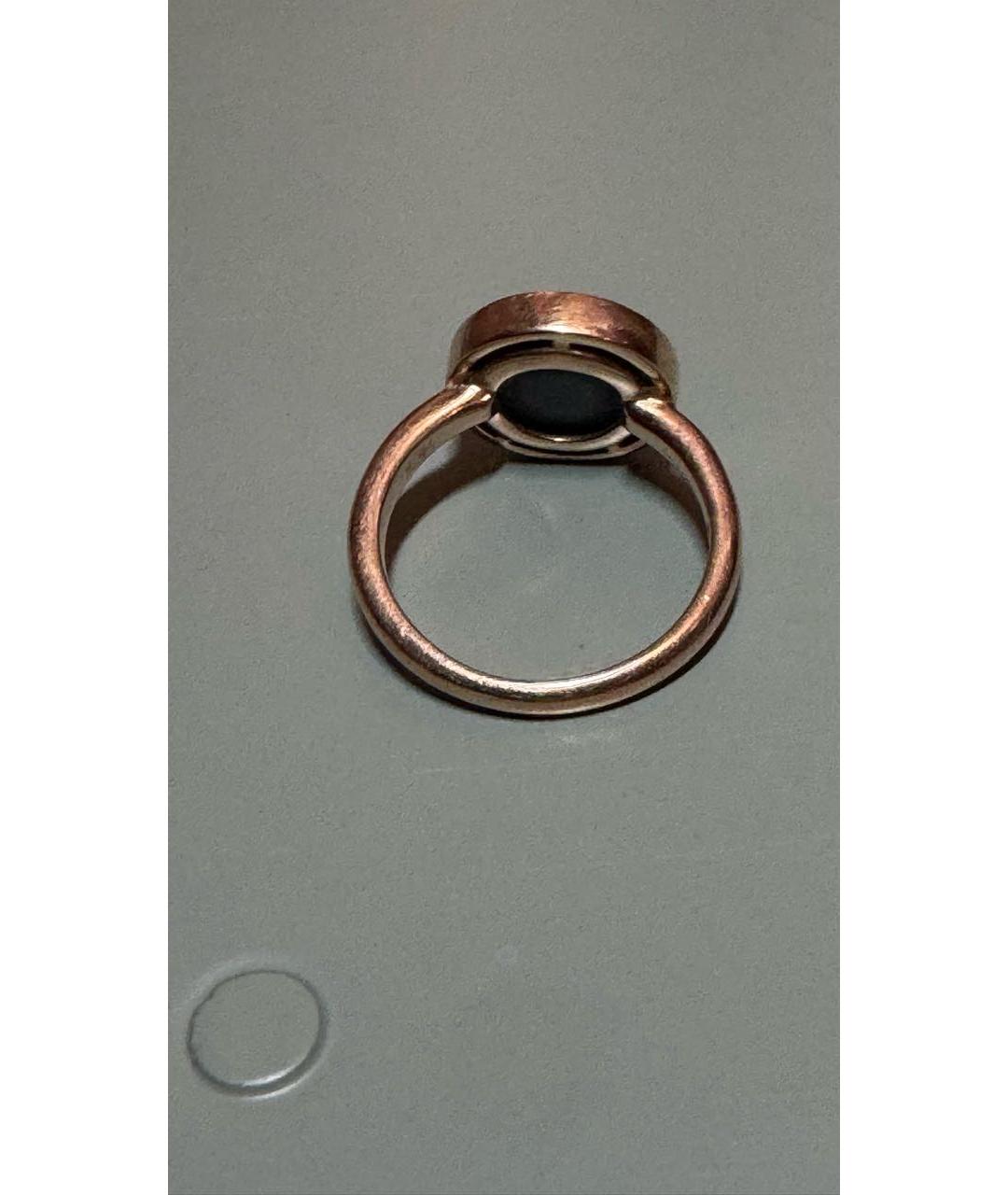 DAMIANI Черное кольцо из розового золота, фото 3