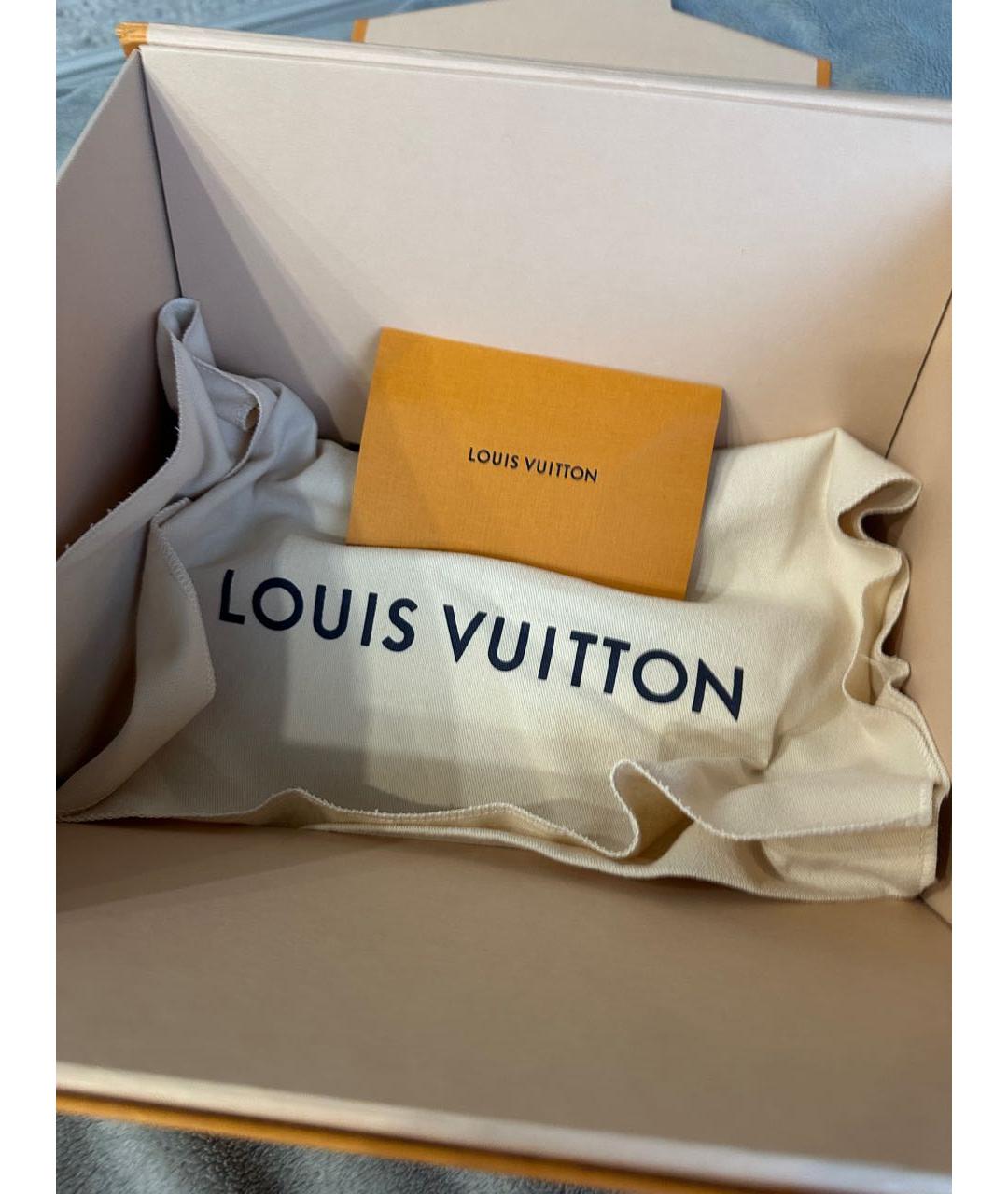 LOUIS VUITTON Коричневая кожаная сумка с короткими ручками, фото 5