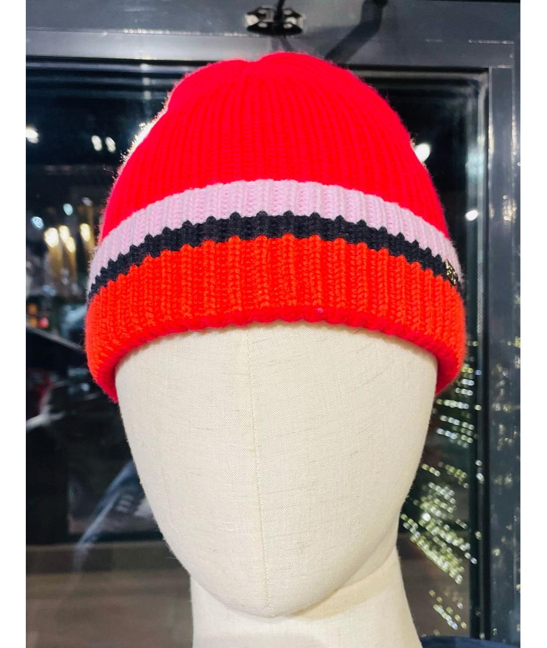 SONIA RYKIEL Красная шерстяная шапка, фото 6
