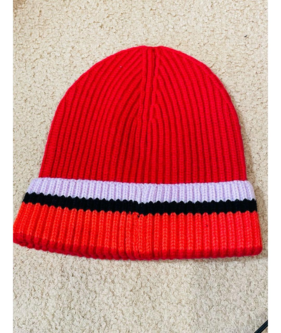 SONIA RYKIEL Красная шерстяная шапка, фото 2