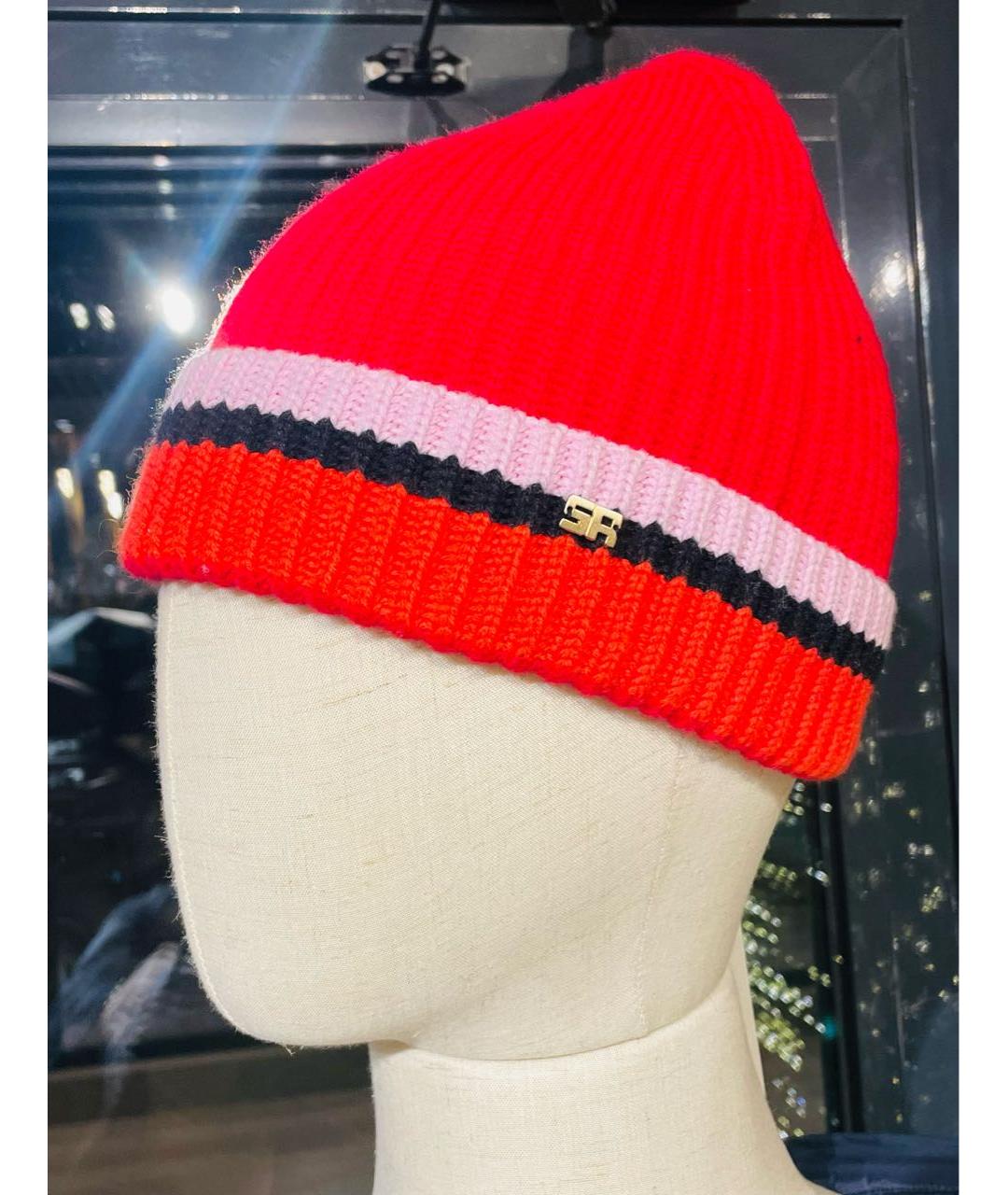 SONIA RYKIEL Красная шерстяная шапка, фото 7