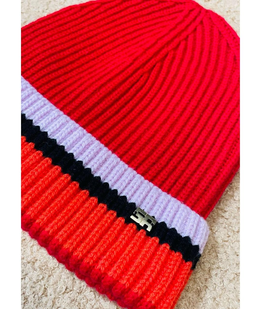 SONIA RYKIEL Красная шерстяная шапка, фото 3