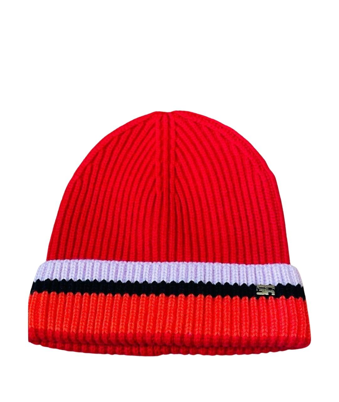 SONIA RYKIEL Красная шерстяная шапка, фото 1