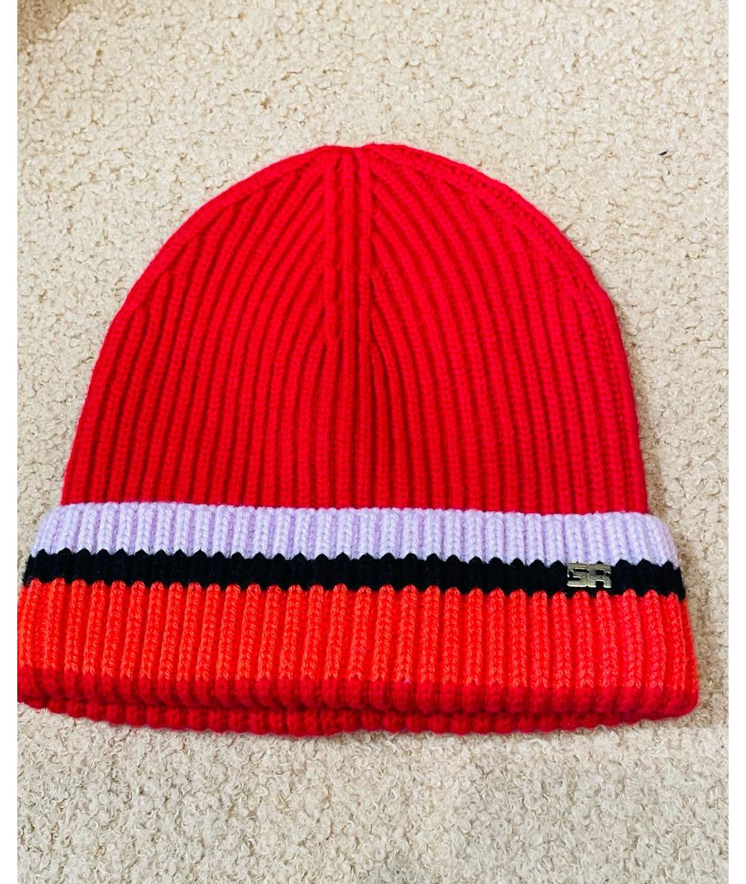 SONIA RYKIEL Красная шерстяная шапка, фото 8