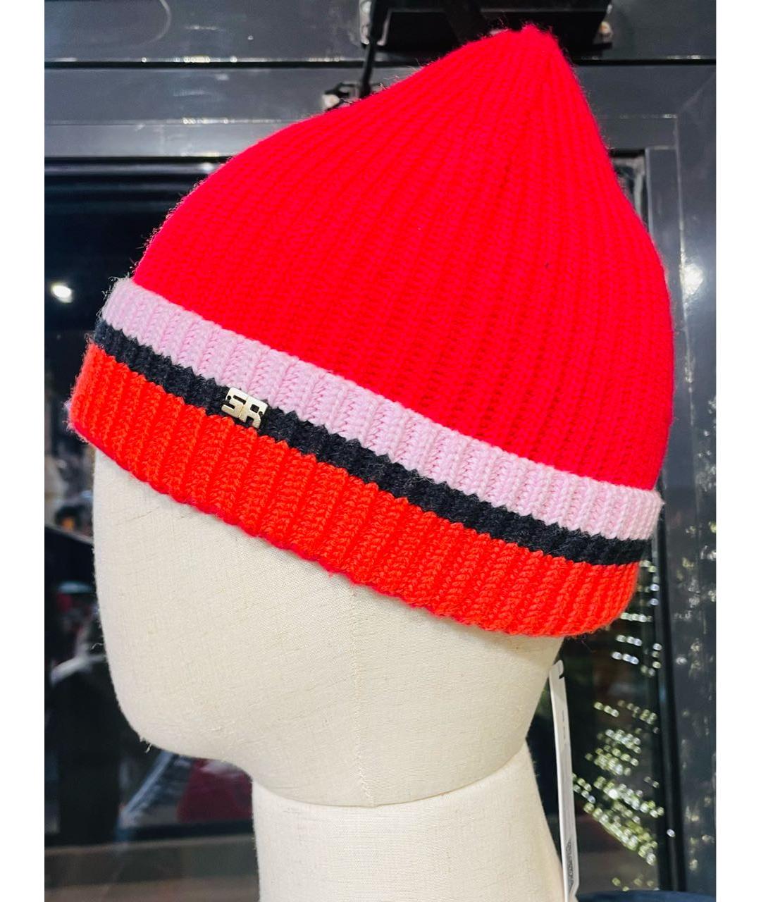 SONIA RYKIEL Красная шерстяная шапка, фото 5