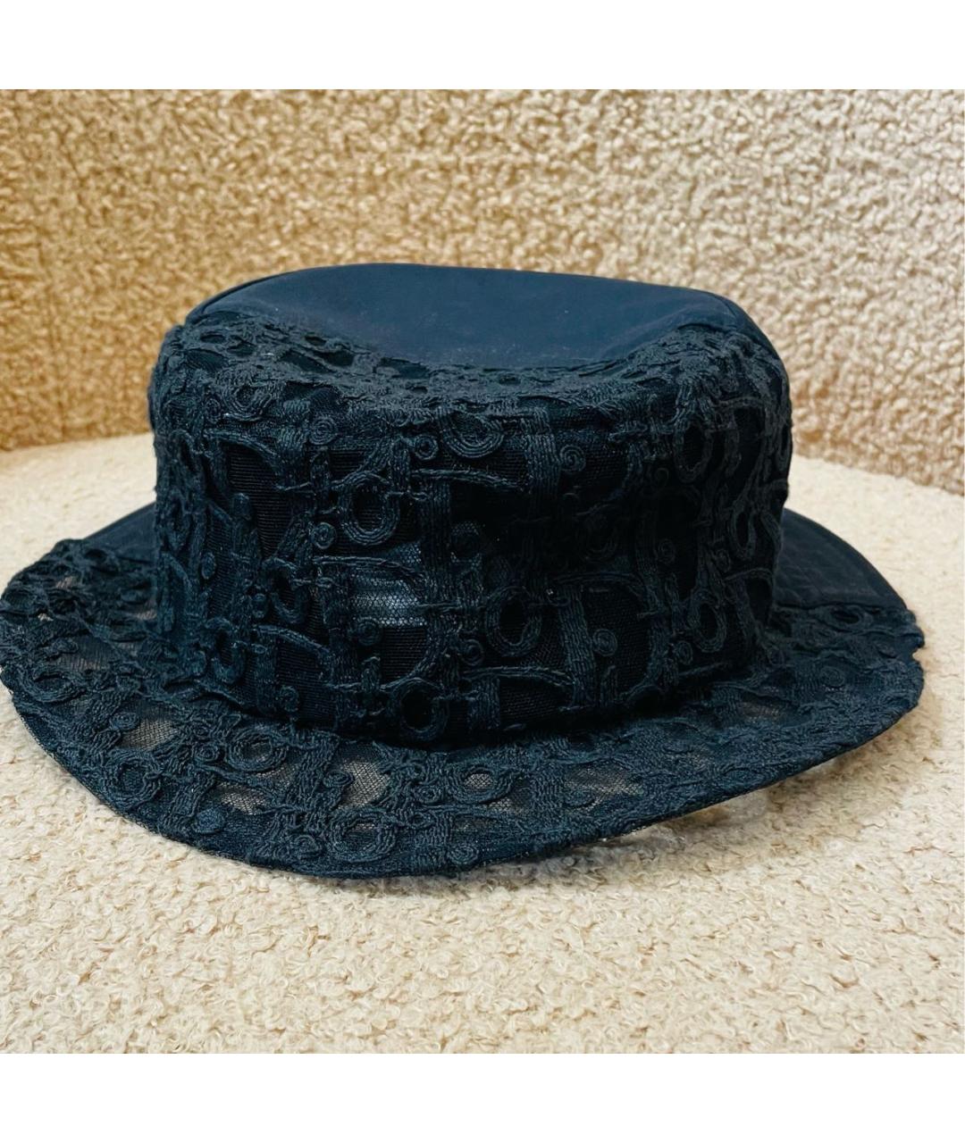 CHRISTIAN DIOR Черная хлопковая шляпа, фото 2