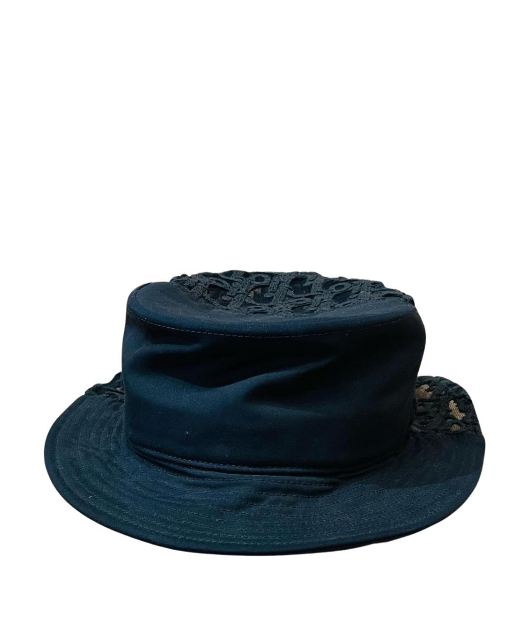 CHRISTIAN DIOR Черная хлопковая шляпа, фото 1