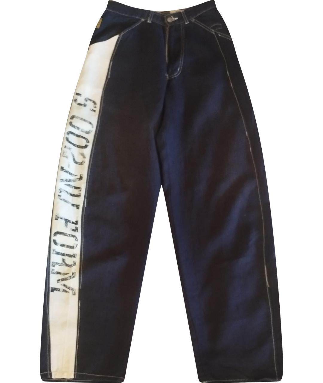 ARMANI JEANS Темно-синие хлопковые джинсы, фото 1