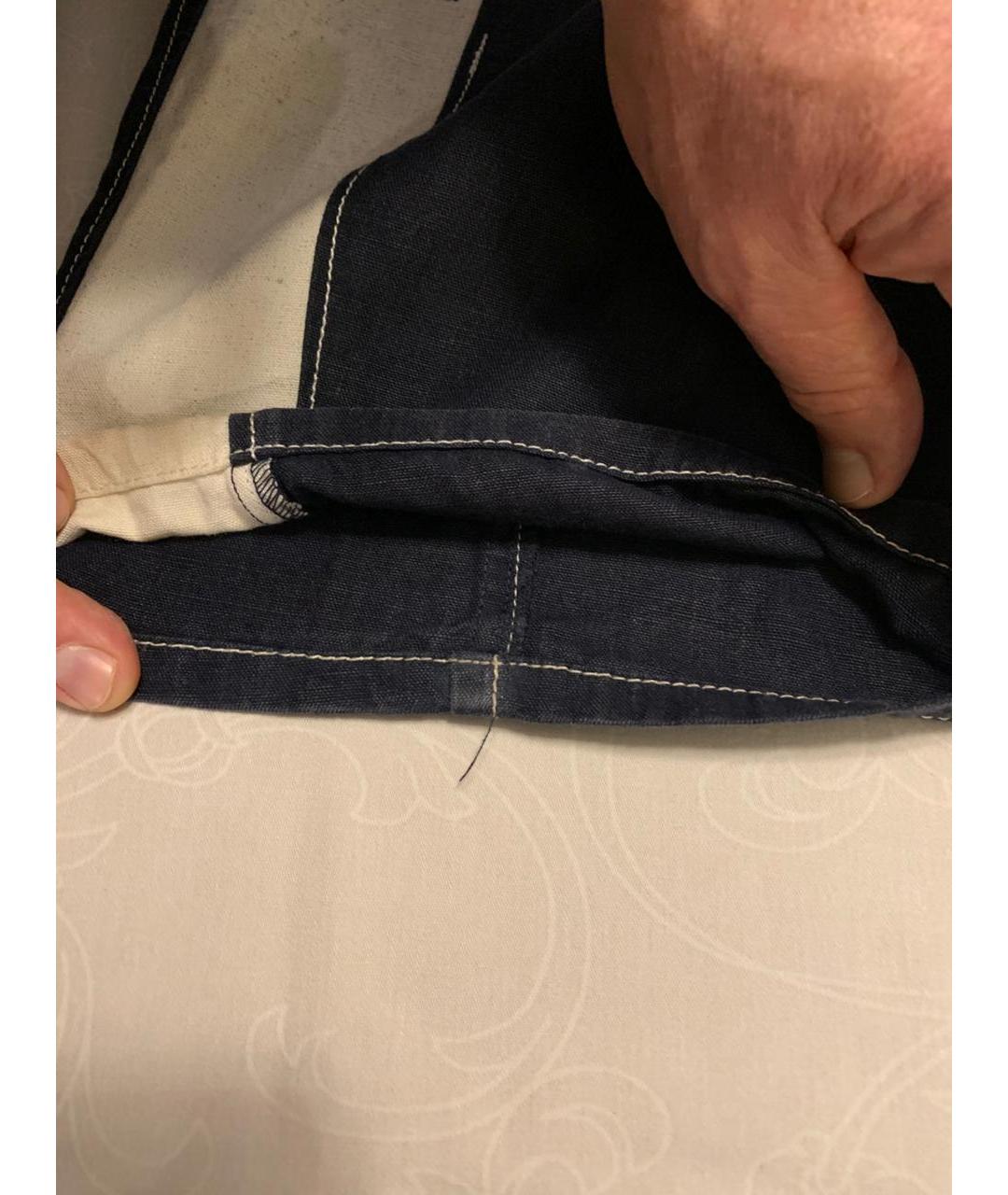 ARMANI JEANS Темно-синие хлопковые джинсы, фото 9