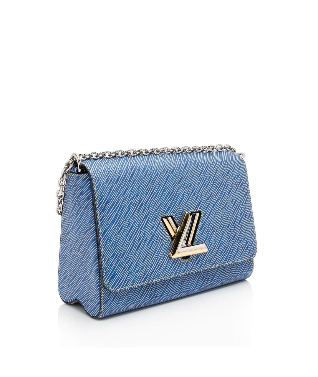 LOUIS VUITTON Синяя кожаная сумка через плечо, фото 5