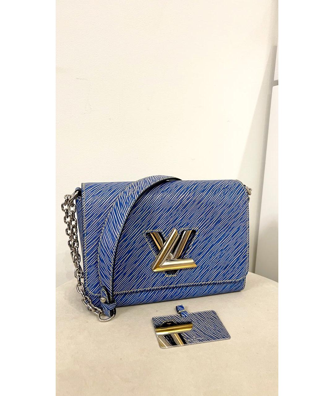 LOUIS VUITTON Синяя кожаная сумка через плечо, фото 2