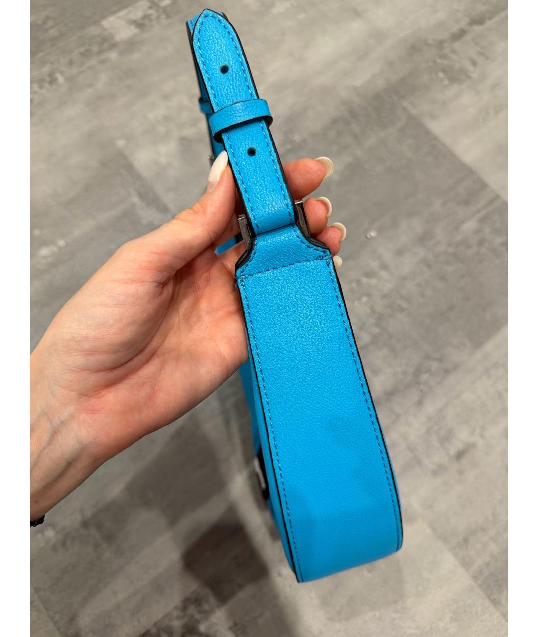 KARL LAGERFELD Голубая сумка с короткими ручками, фото 6