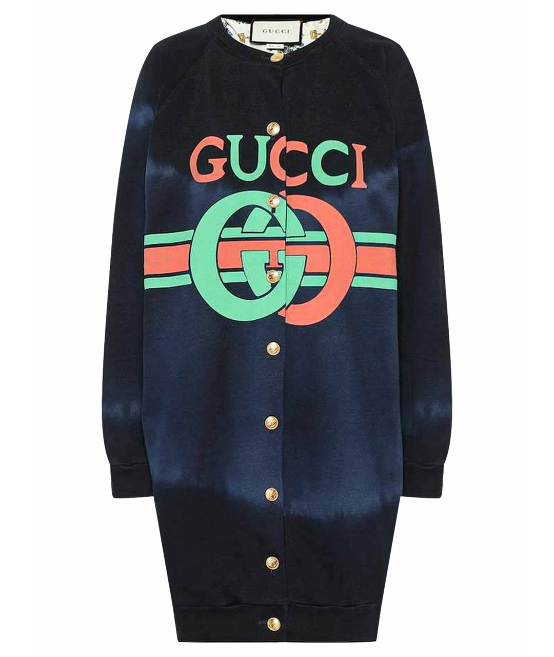 GUCCI Синий хлопковый кардиган, фото 1