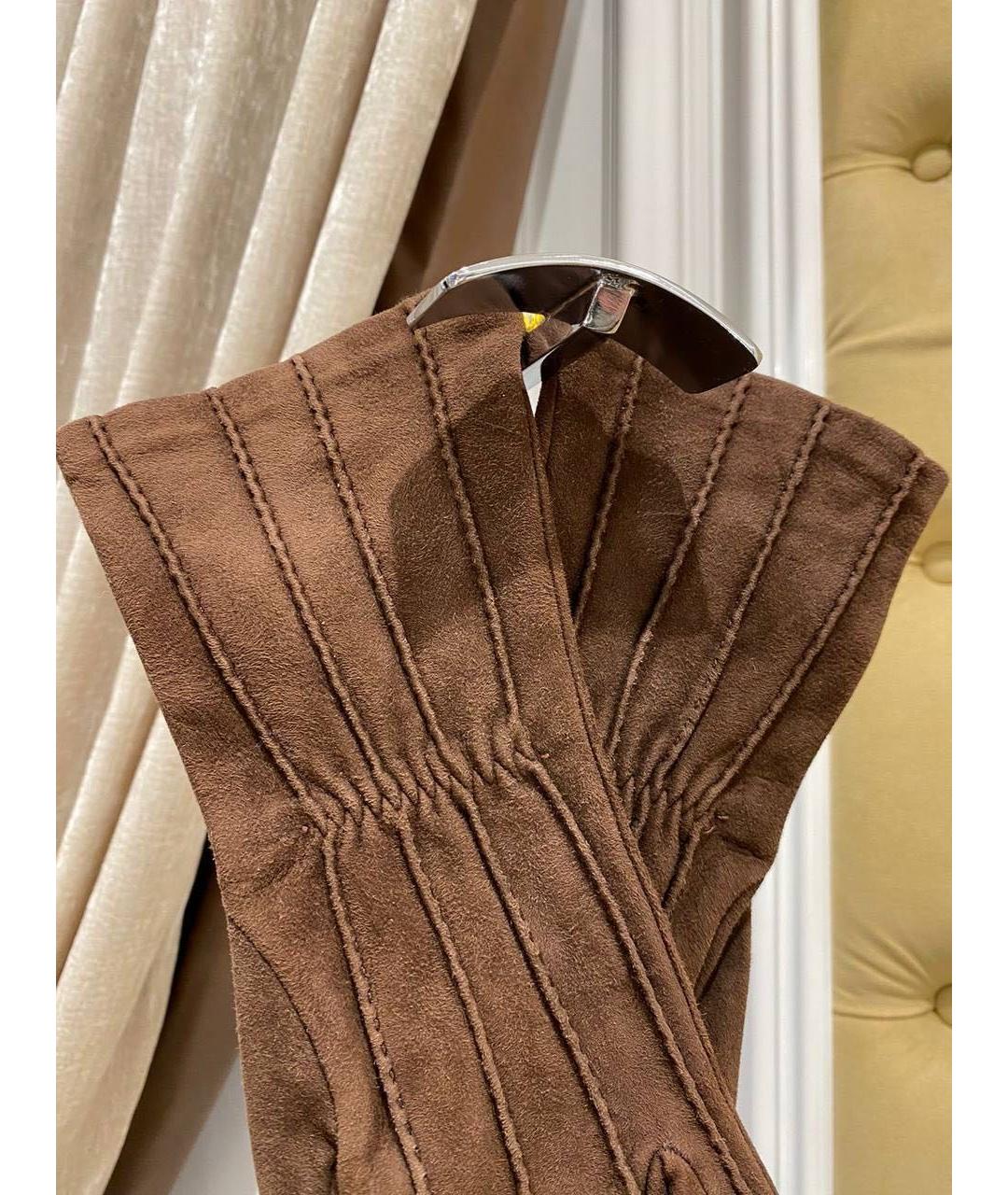 ETRO Коричневые перчатки, фото 2