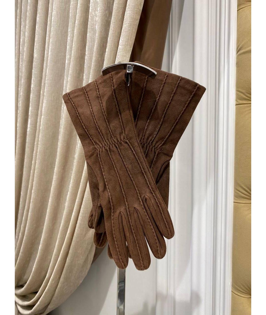 ETRO Коричневые перчатки, фото 4