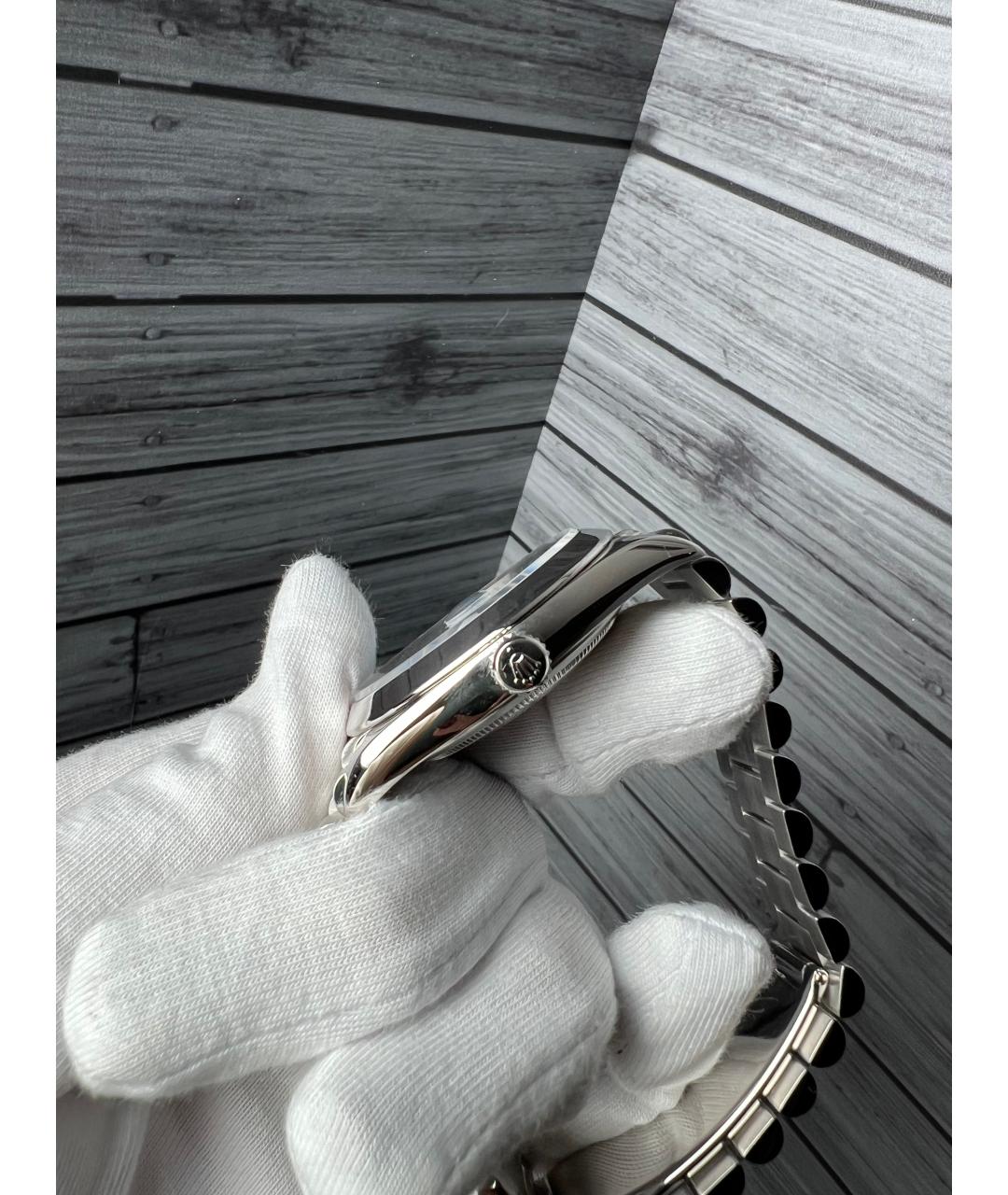 ROLEX Голубые платиновые часы, фото 5