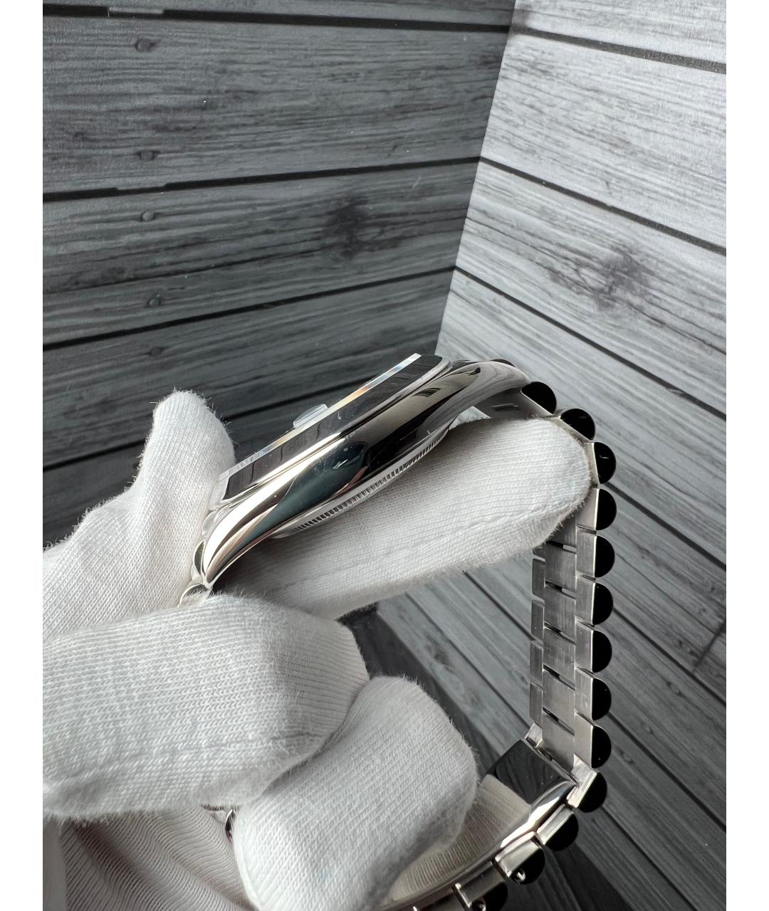 ROLEX Голубые платиновые часы, фото 6