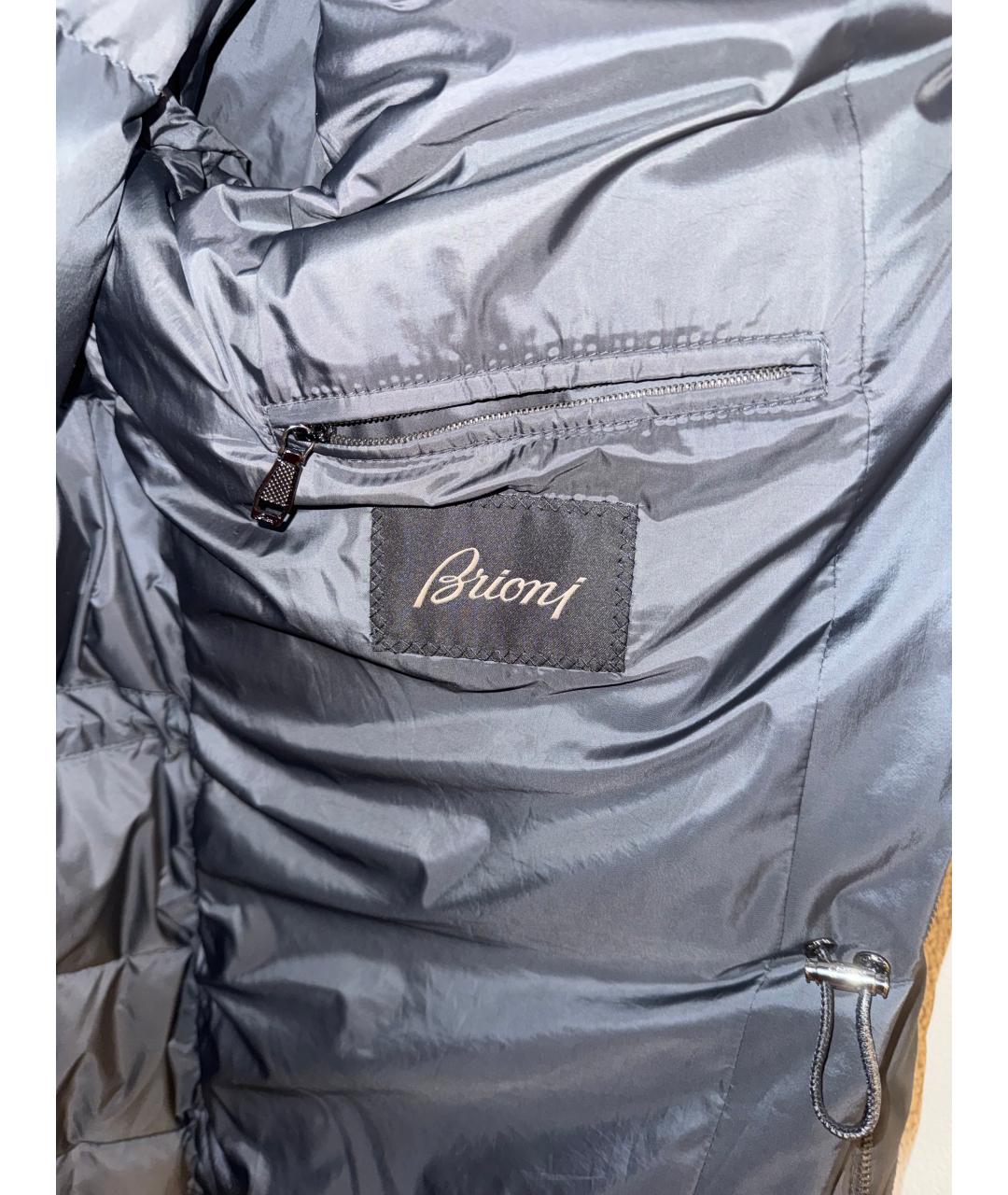 BRIONI Серый пуховик, фото 5