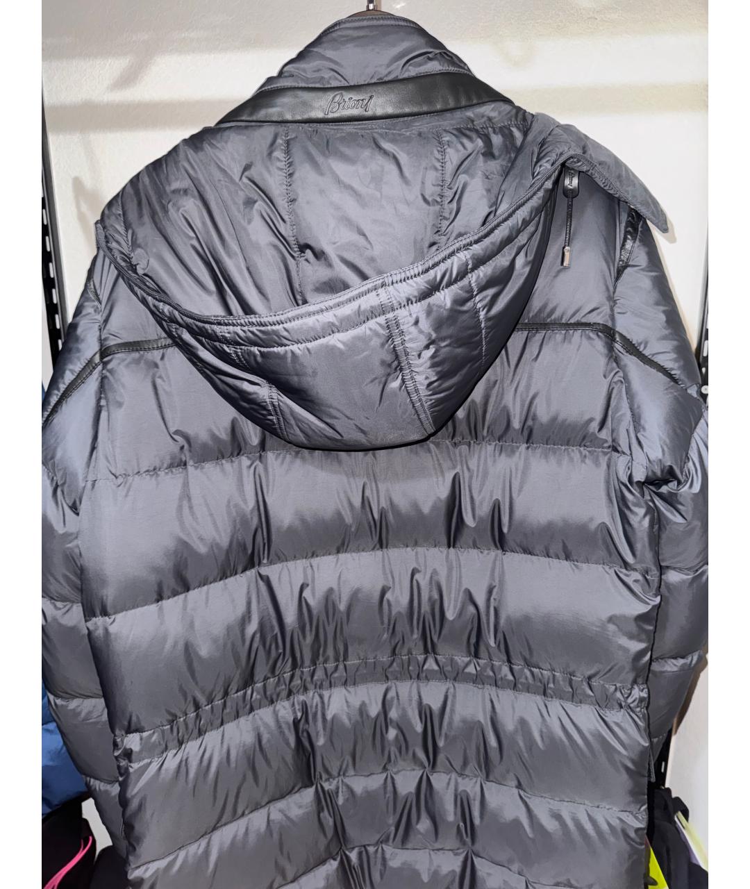BRIONI Серый пуховик, фото 2