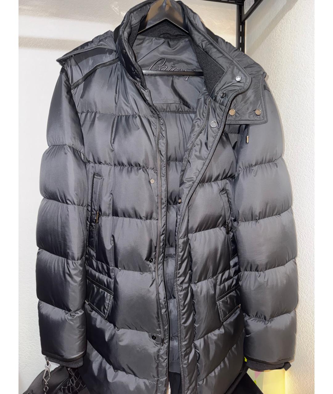 BRIONI Серый пуховик, фото 6