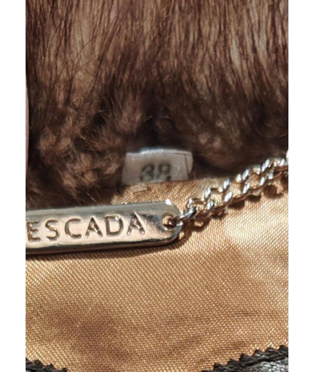 ESCADA Коричневая меховая шуба, фото 4