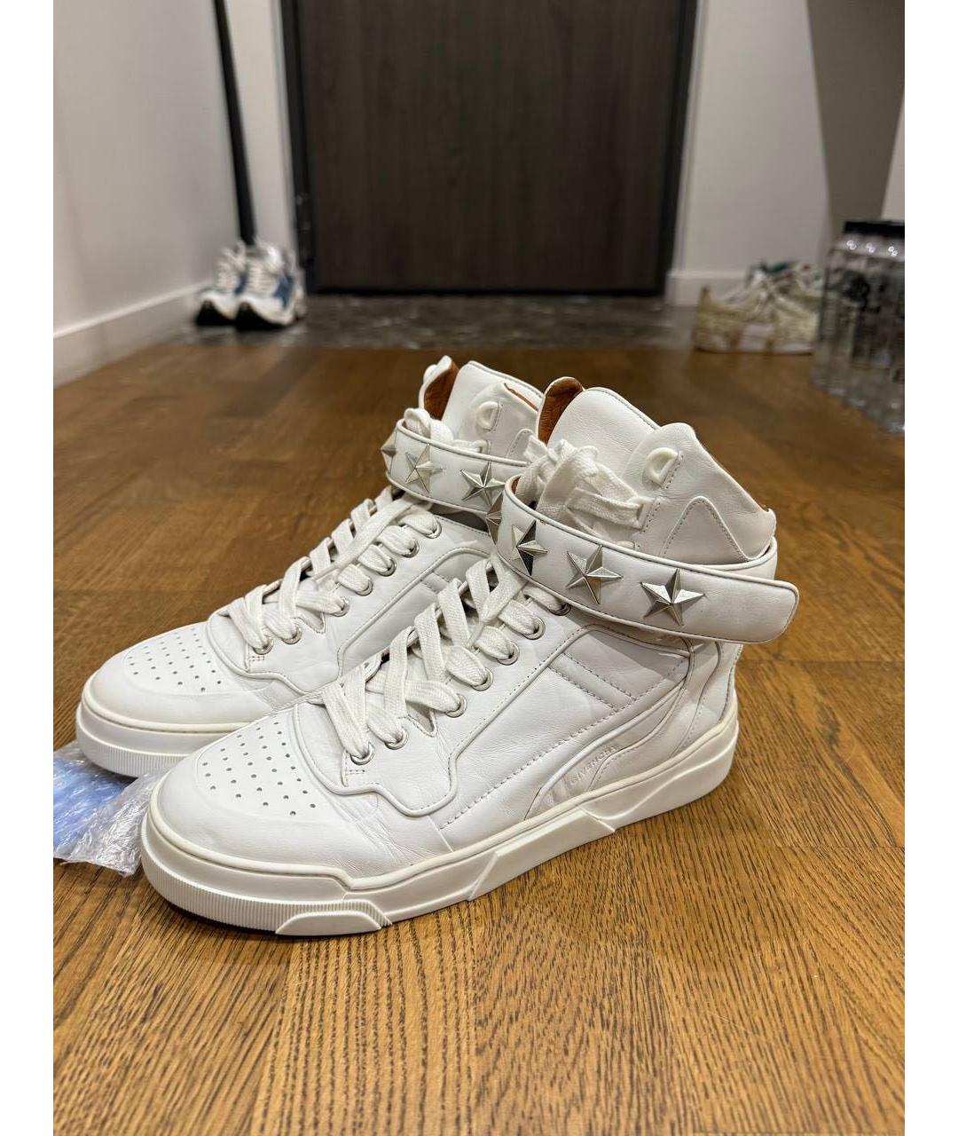 GIVENCHY Белые кожаные кроссовки, фото 3