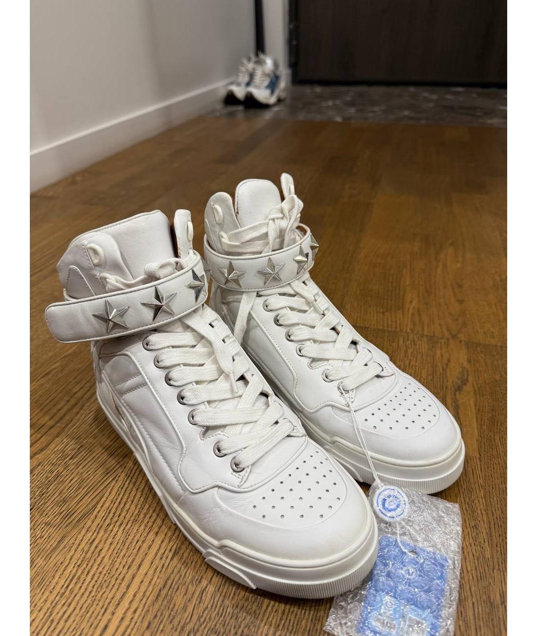 GIVENCHY Белые кожаные кроссовки, фото 2