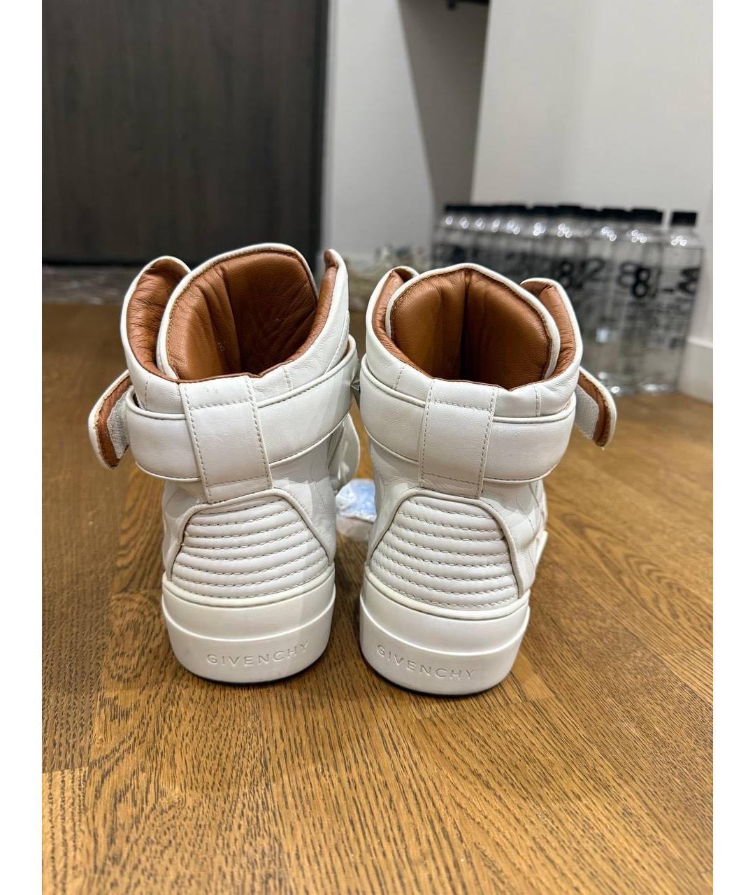 GIVENCHY Белые кожаные кроссовки, фото 4