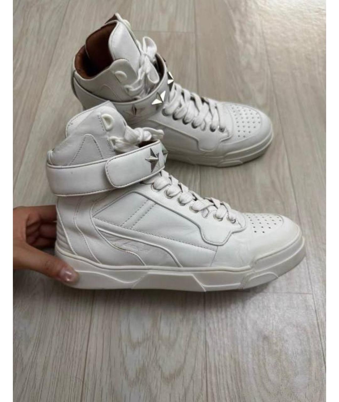 GIVENCHY Белые кожаные кроссовки, фото 6