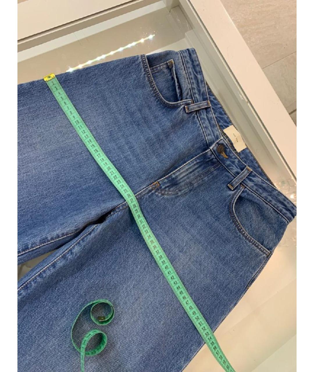 THE ROW Синие хлопковые прямые джинсы, фото 7