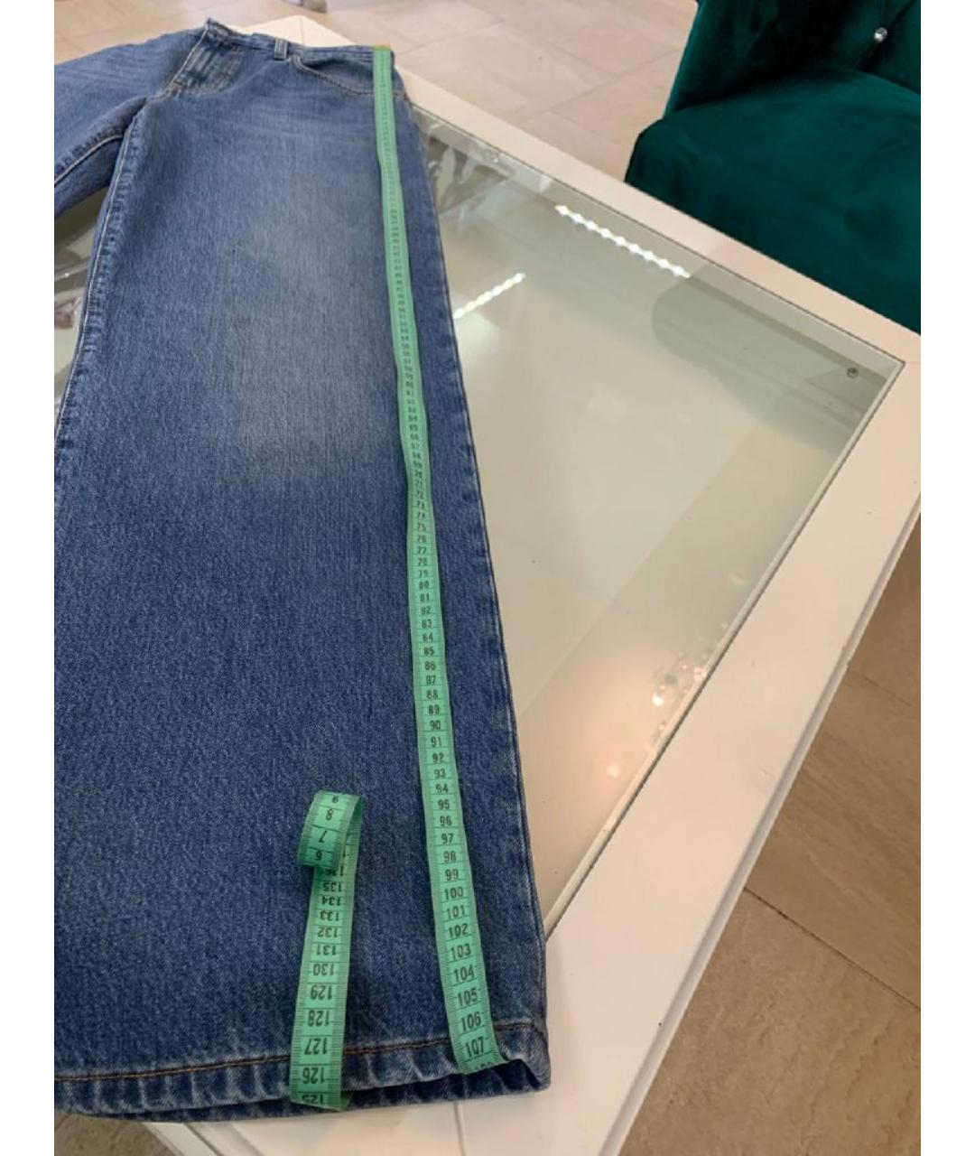 THE ROW Синие хлопковые прямые джинсы, фото 8