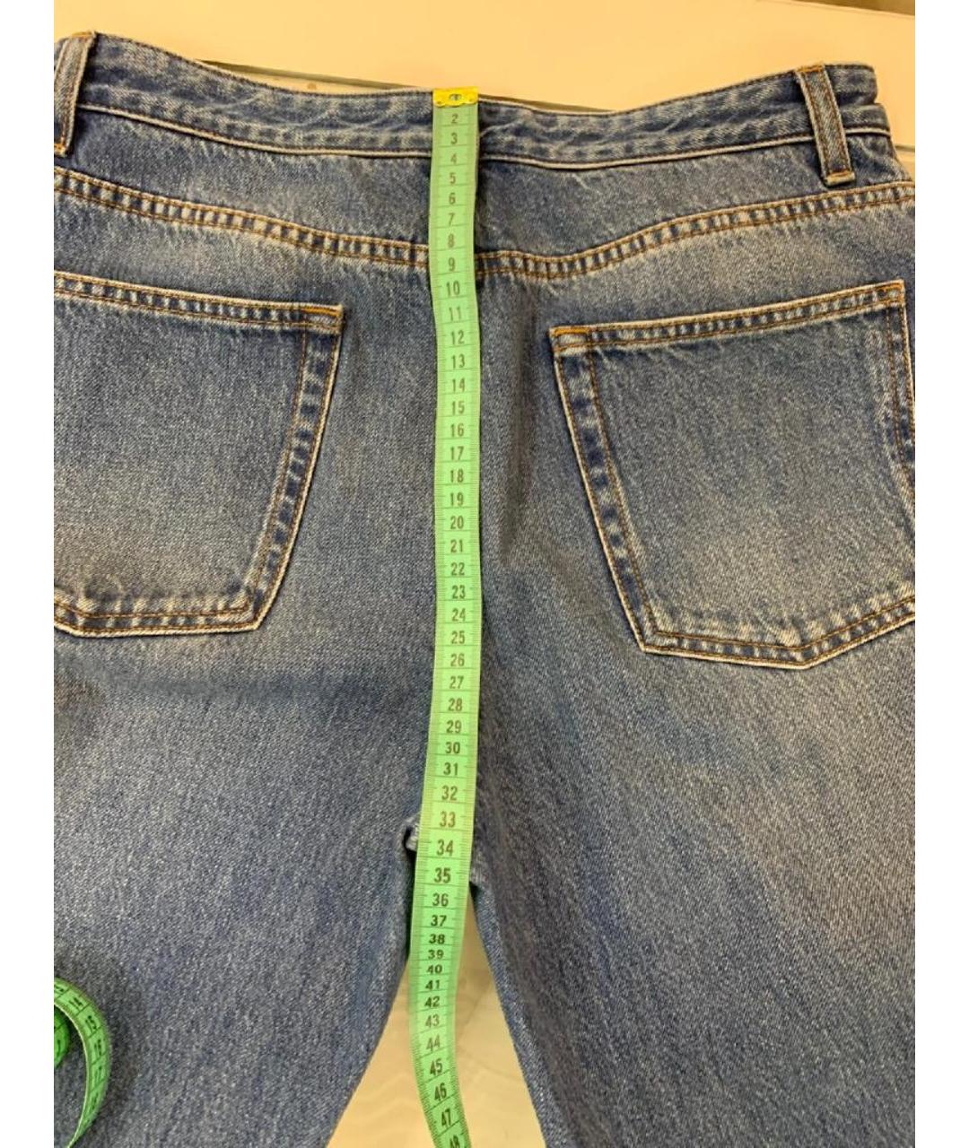 THE ROW Синие хлопковые прямые джинсы, фото 9