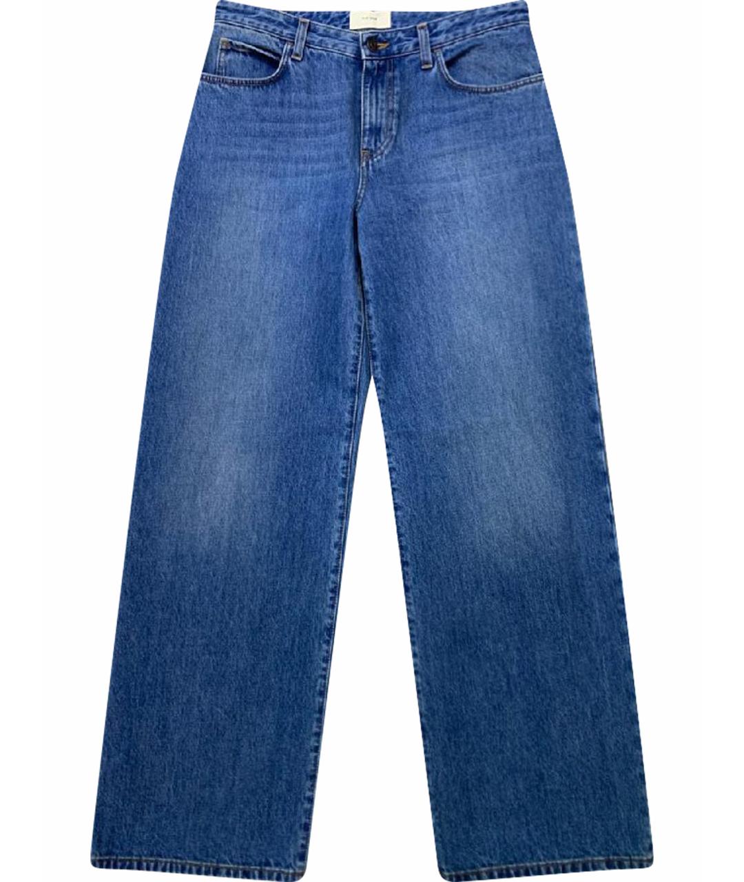 THE ROW Синие хлопковые прямые джинсы, фото 1