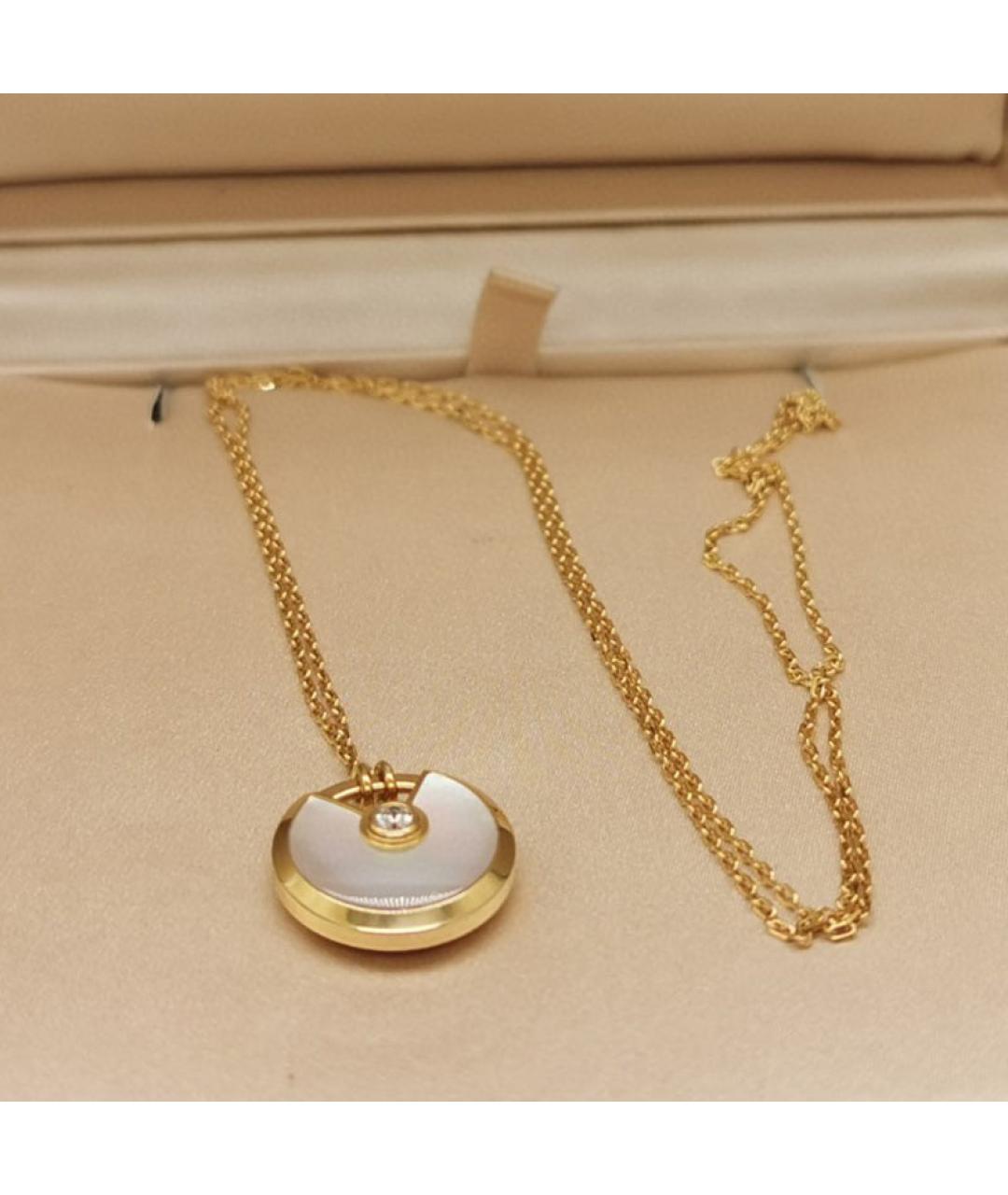 CARTIER Белая подвеска из желтого золота, фото 2