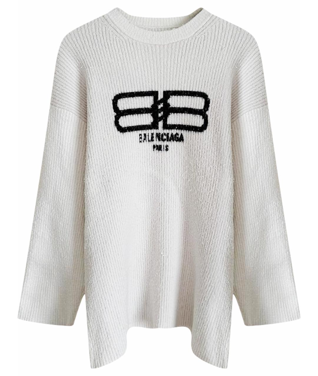 BALENCIAGA Белый джемпер / свитер, фото 1