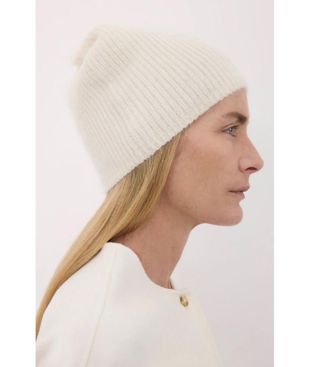 LOULOU DE SAISON Бежевая кашемировая шапка, фото 2