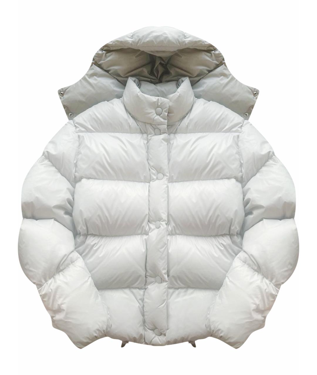 MIU MIU Серый полиэстеровый пуховик, фото 1